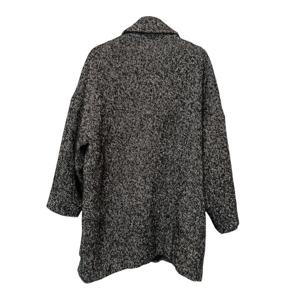 ba&sh Black Santa Twill Wool Blend Lady Coat Size Small - Picture 7 of 12